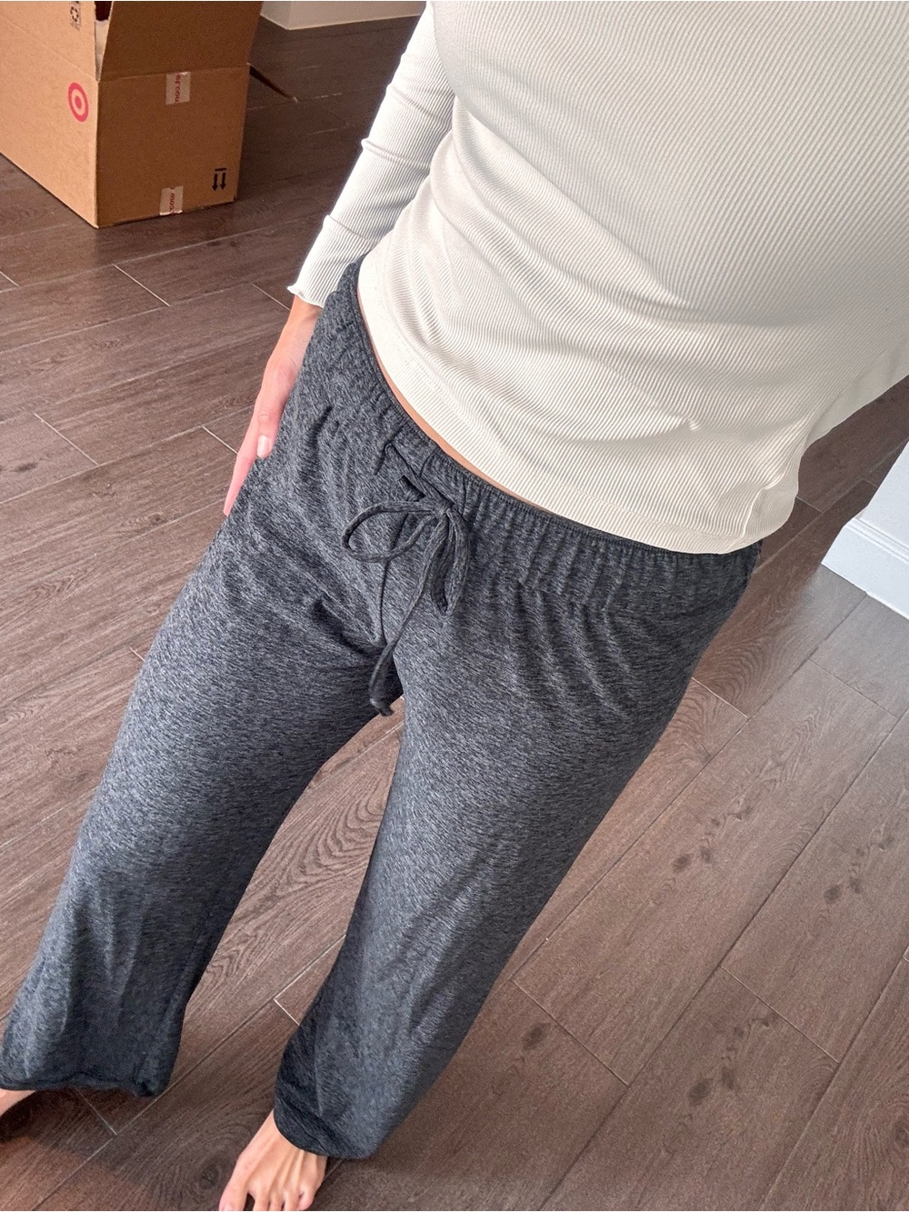 OV Women's Charcoal Drawstring Lounge Pants